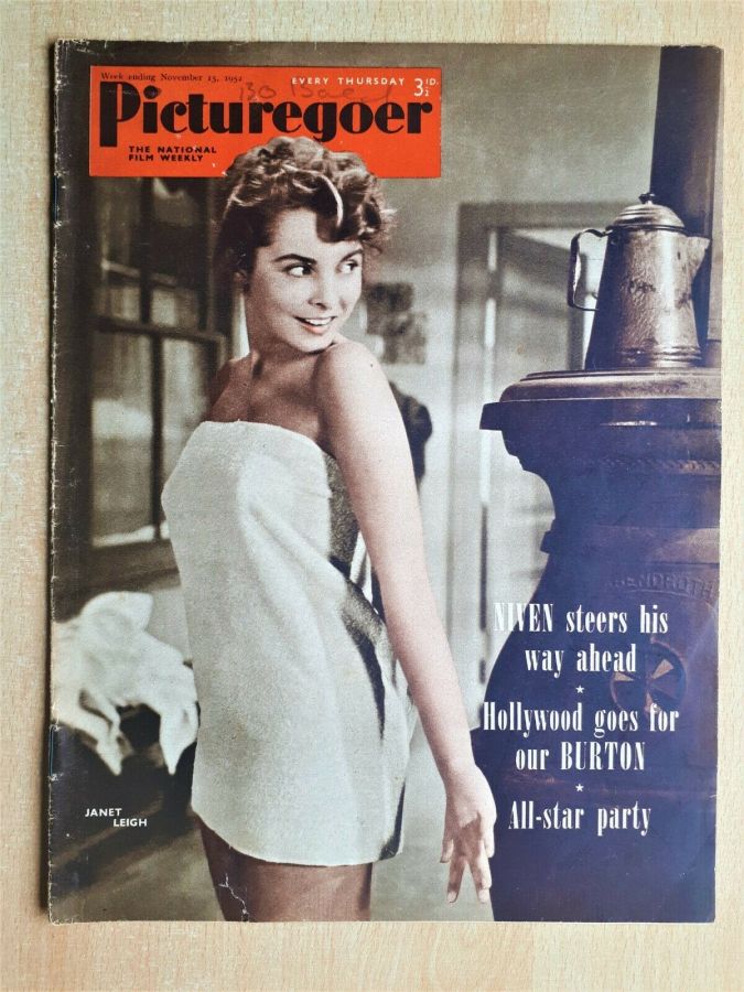PICTUREGOER magazine side cover Issue 915  Weekly 15 November 1952