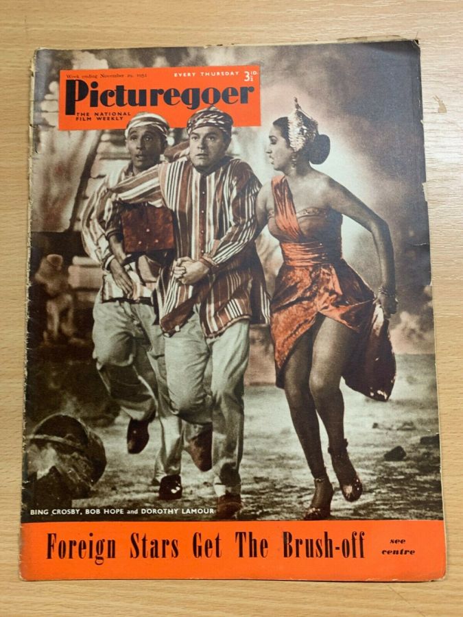 PICTUREGOER magazine side cover Issue 917  Weekly 29 November 1952