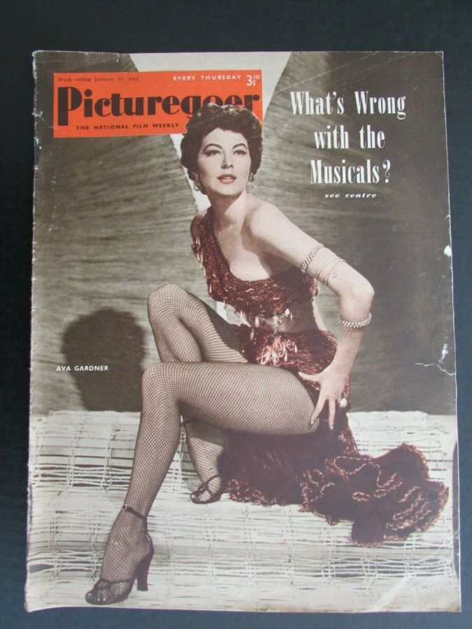 PICTUREGOER magazine side cover Issue 923  Weekly 10 January 1953
