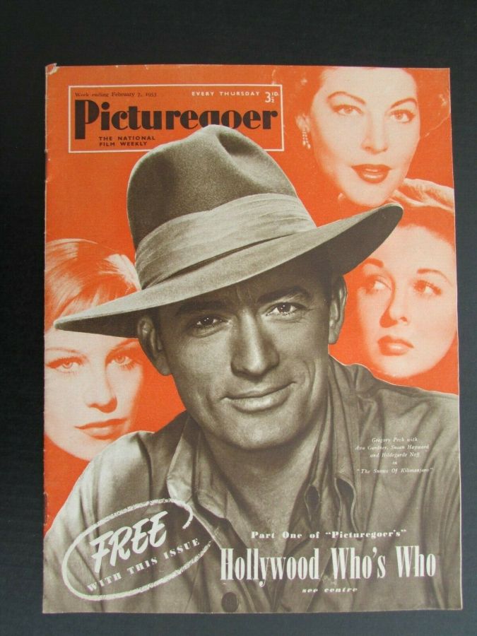 PICTUREGOER magazine side cover Issue 927  Weekly 7 February 1953