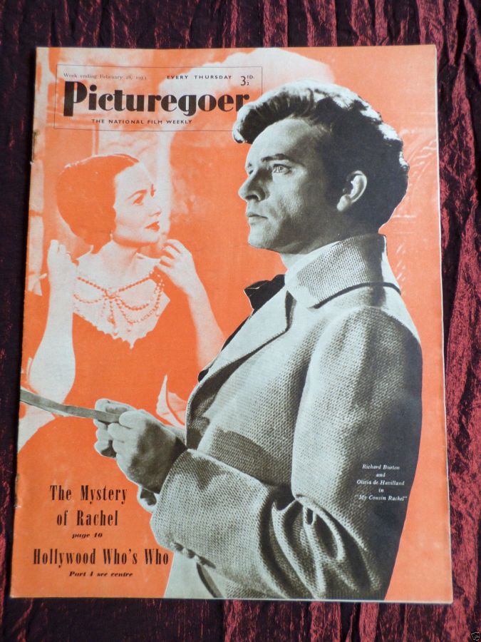 PICTUREGOER magazine side cover Issue 930  Weekly 28 February 1953