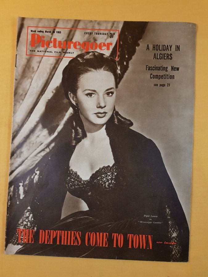 PICTUREGOER magazine side cover Issue 934  Weekly 28 March 1953