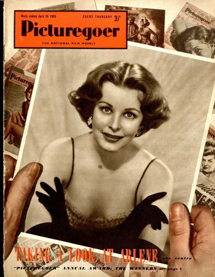 PICTUREGOER magazine side cover Issue 938  Weekly 25 April 1953