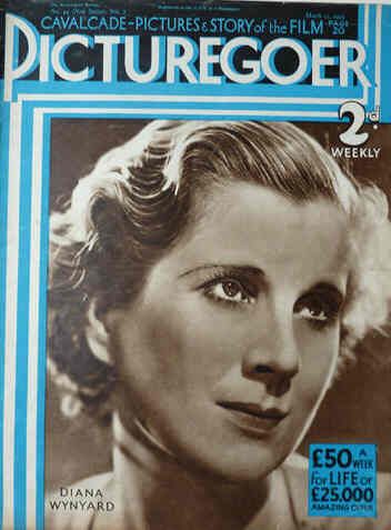 PICTUREGOER magazine side cover Issue 94  Weekly 11 March 1933
