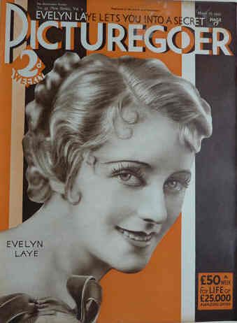 PICTUREGOER magazine side cover Issue 95  Weekly 18 March 1933