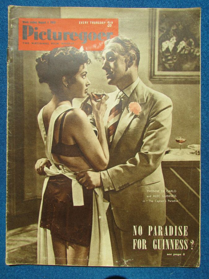 PICTUREGOER magazine side cover Issue 952  Weekly 1 August 1953