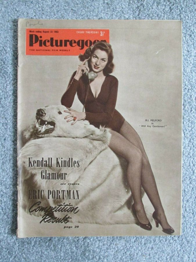 PICTUREGOER magazine side cover Issue 955  Weekly 22 August 1953
