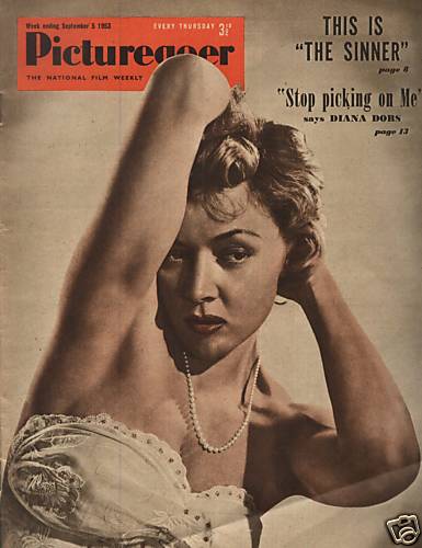 PICTUREGOER magazine side cover Issue 957  Weekly 5 September 1953