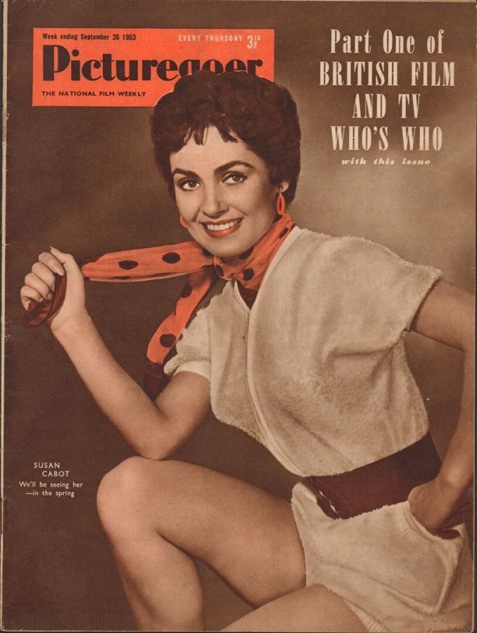 PICTUREGOER magazine side cover Issue 960  Weekly 26 September 1953