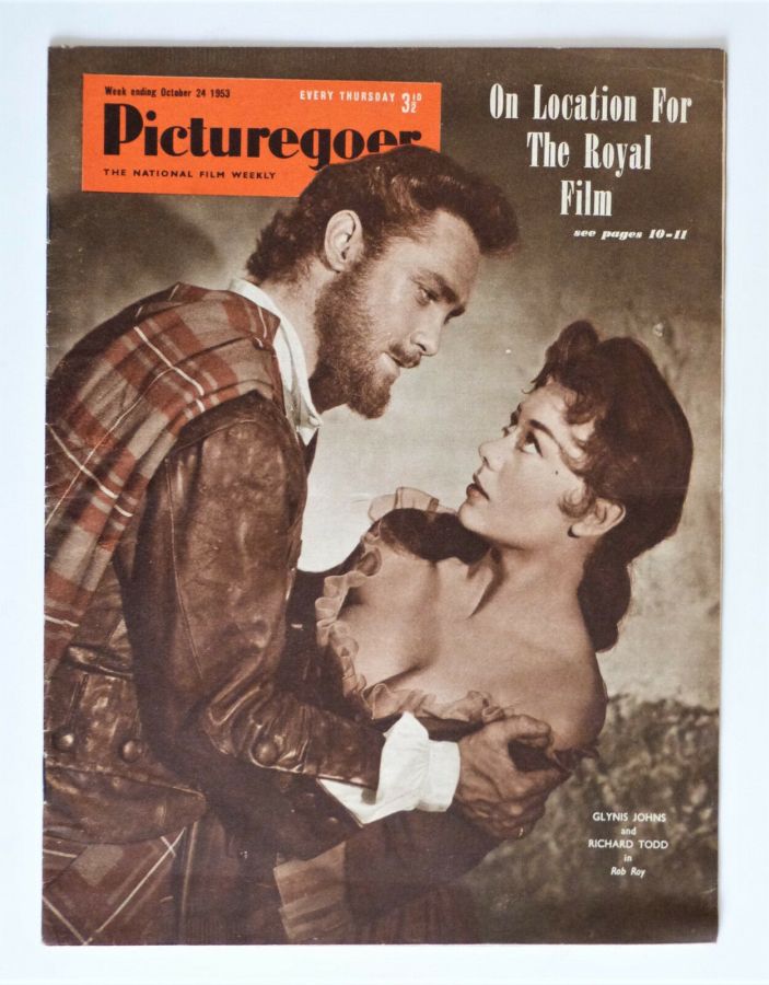 PICTUREGOER magazine side cover Issue 964  Weekly 24 October 1953
