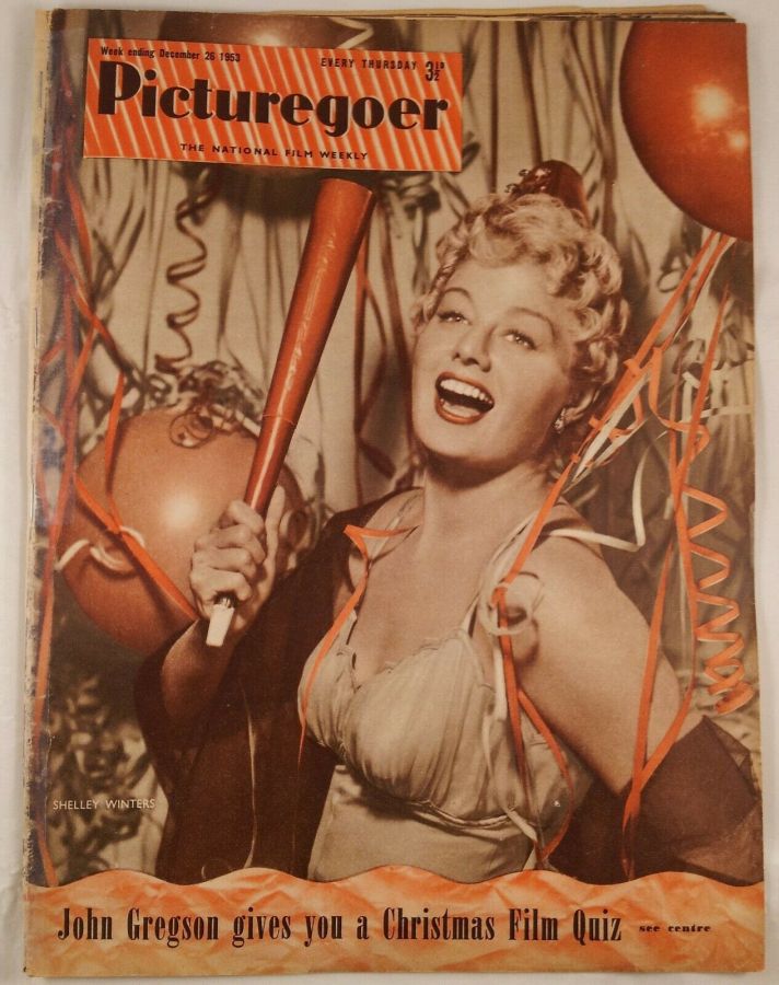 PICTUREGOER magazine side cover Issue 973  Weekly 26 December 1953