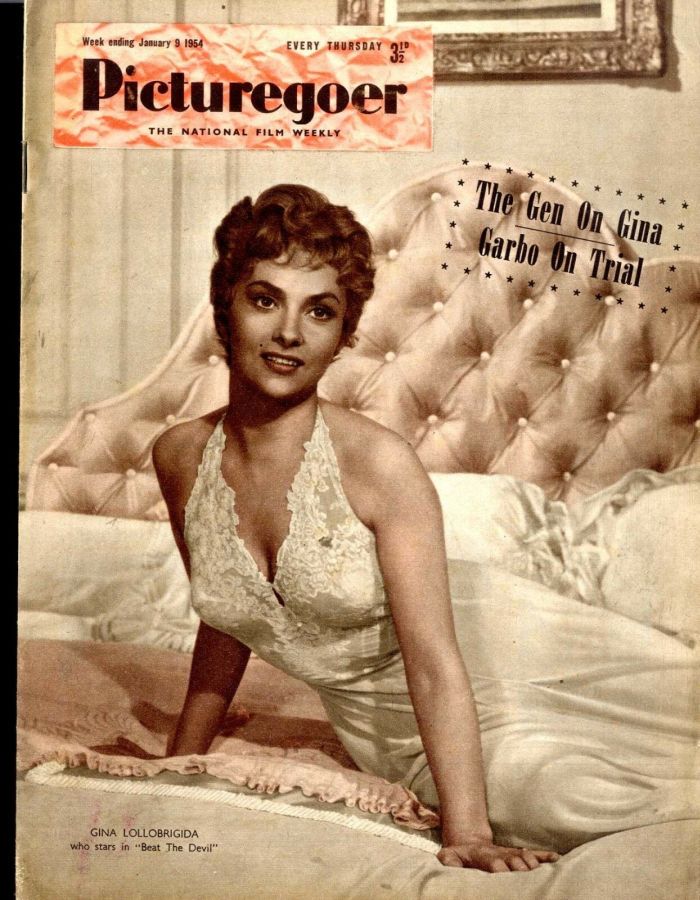 PICTUREGOER magazine side cover Issue 975  Weekly 9 January 1954