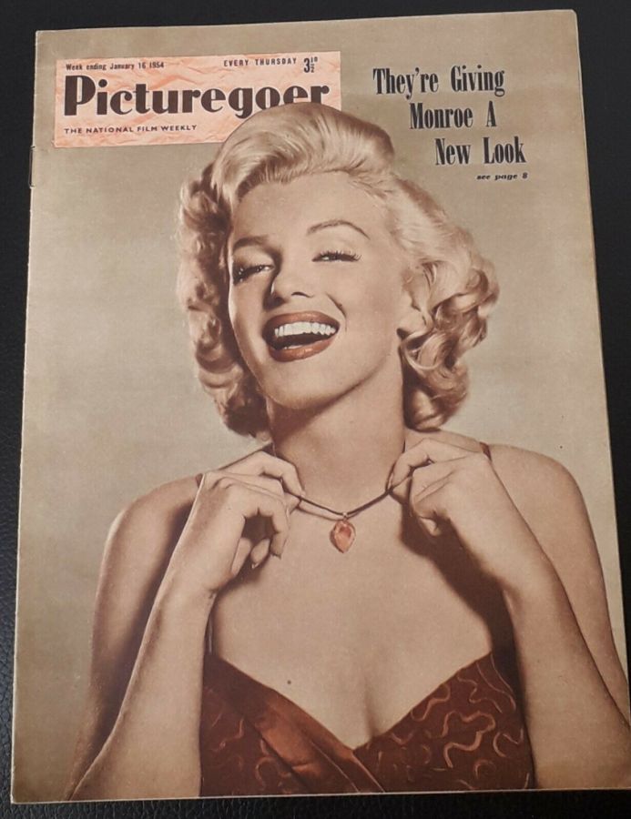 PICTUREGOER magazine side cover Issue 976  Weekly 16 January 1954