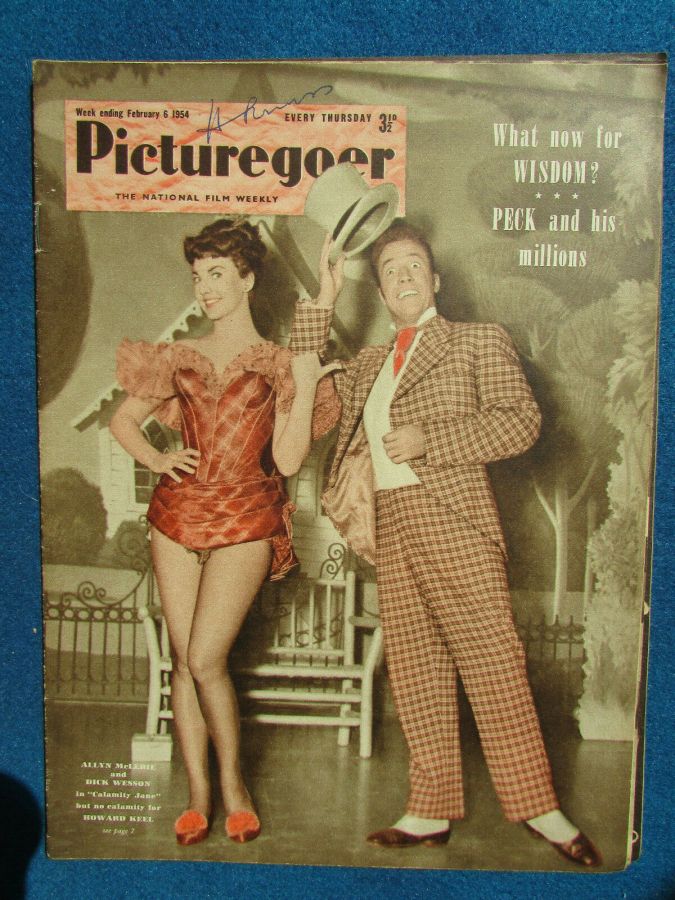 PICTUREGOER magazine side cover Issue 979  Weekly 6 February 1954