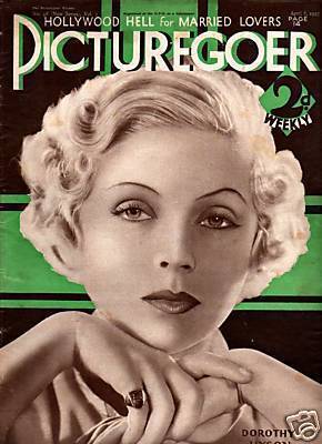 PICTUREGOER magazine side cover Issue 98  Weekly 8 April 1933