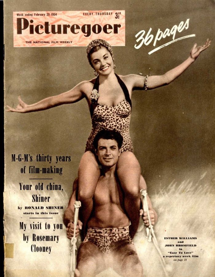 PICTUREGOER magazine side cover Issue 981  Weekly 20 February 1954
