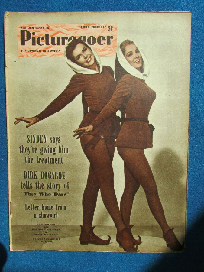 PICTUREGOER magazine side cover Issue 983  Weekly 6 March 1954