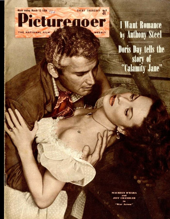PICTUREGOER magazine side cover Issue 984  Weekly 13 March 1954
