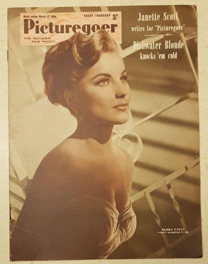 PICTUREGOER magazine side cover Issue 986  Weekly 27 March 1954