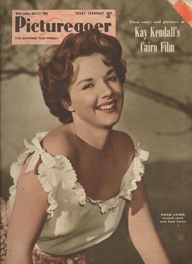 PICTUREGOER magazine side cover Issue 989  Weekly 17 April 1954