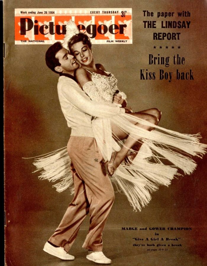 PICTUREGOER magazine side cover Issue 999  Weekly 26 June 1954