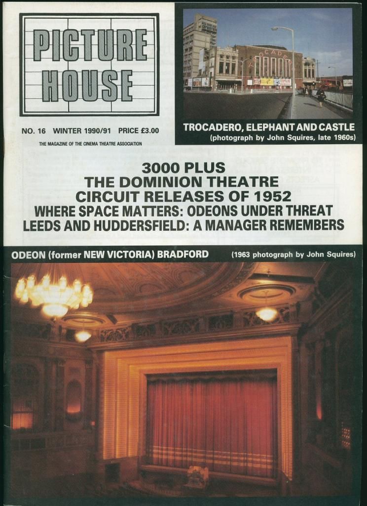 PICTURE HOUSE magazine side cover Issue 16 Winter 1990