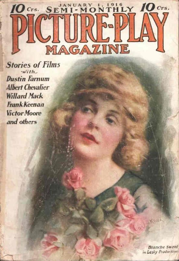 PICTURE PLAY magazine side cover 1 January 1916
