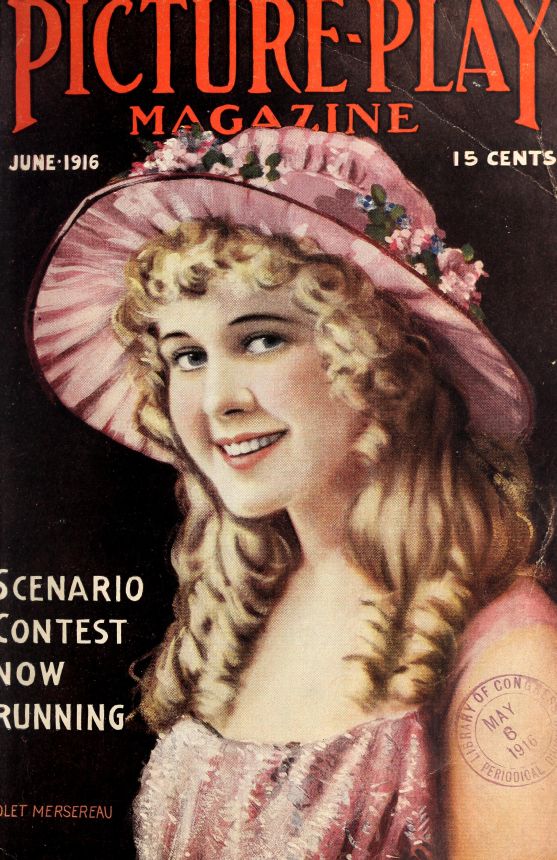 PICTURE PLAY magazine side cover June 1916