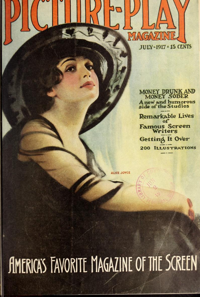 PICTURE PLAY magazine side cover July 1917