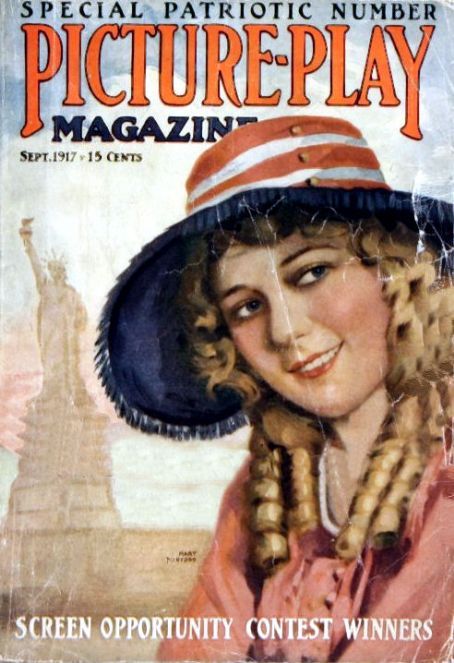 PICTURE PLAY magazine side cover September 1917