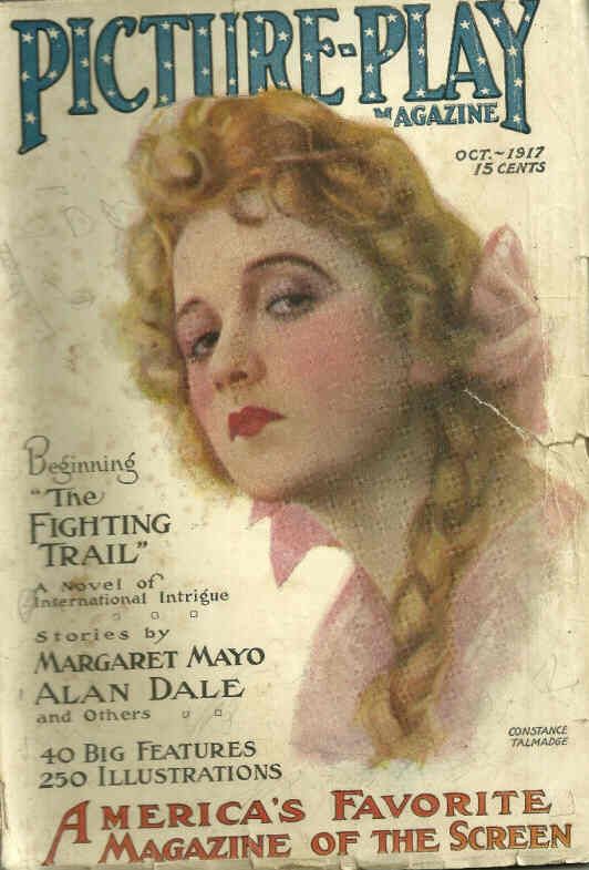 PICTURE PLAY magazine side cover October 1917