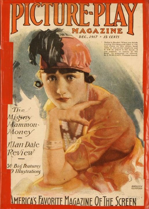 PICTURE PLAY magazine side cover December 1917