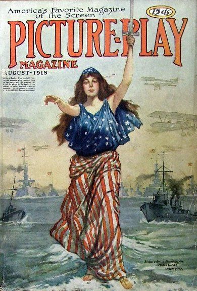 PICTURE PLAY magazine side cover August 1918