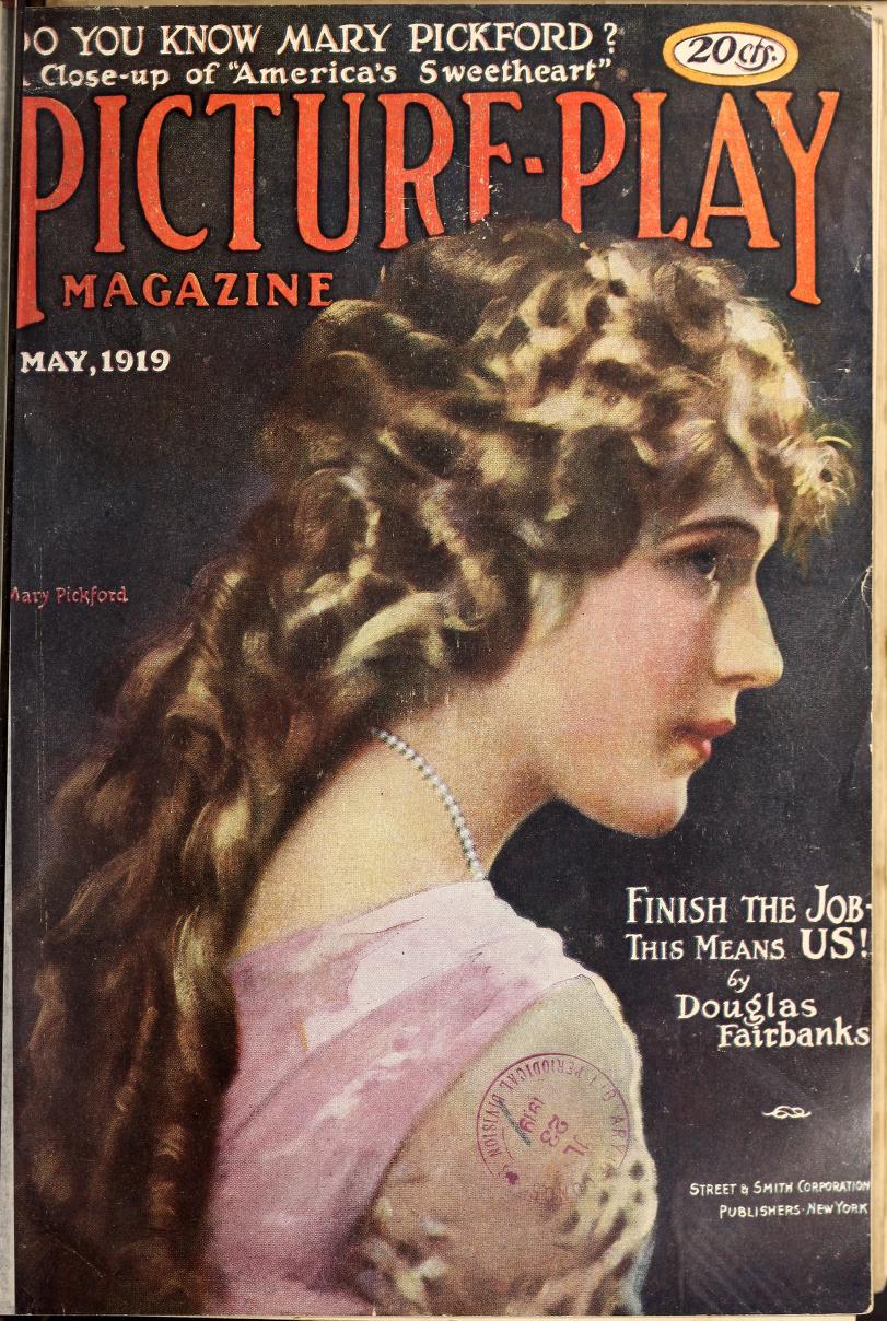 PICTURE PLAY magazine side cover May 1919