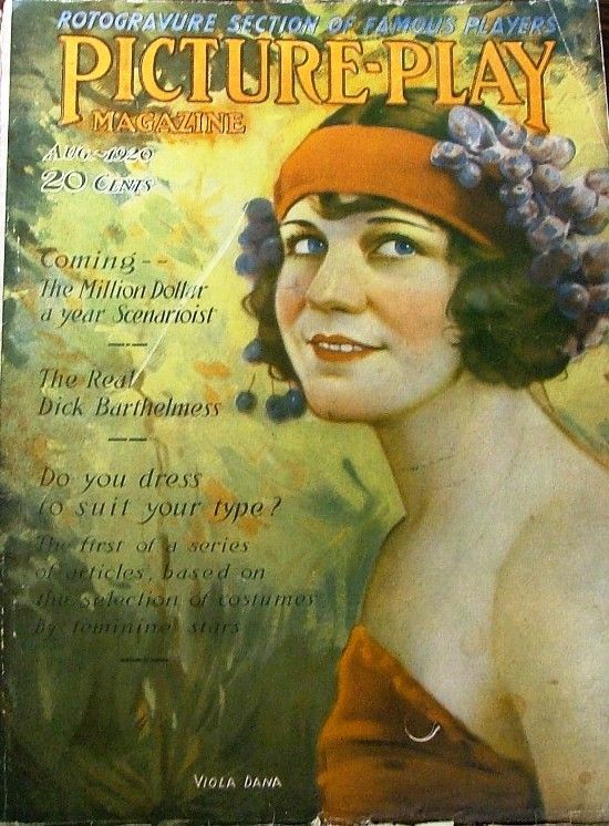 PICTURE PLAY magazine side cover August 1920