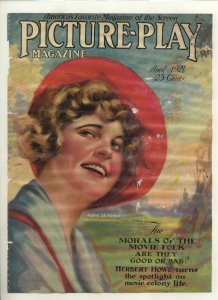PICTURE PLAY magazine side cover April 1921