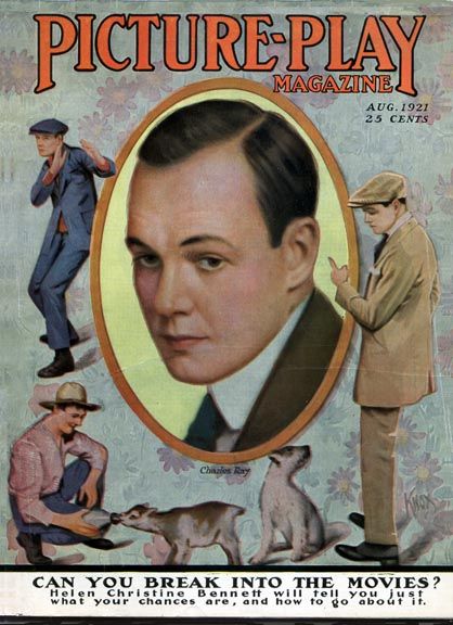 PICTURE PLAY magazine side cover August 1921