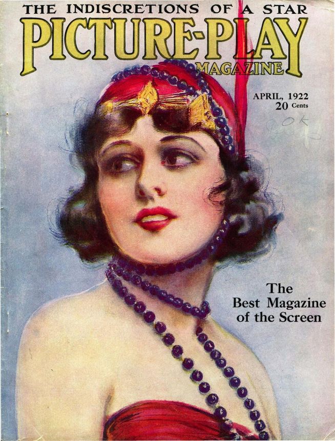 PICTURE PLAY magazine side cover April 1922