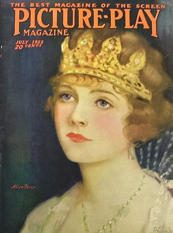 PICTURE PLAY magazine side cover July 1922