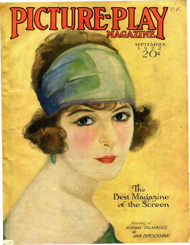 PICTURE PLAY magazine side cover September 1922