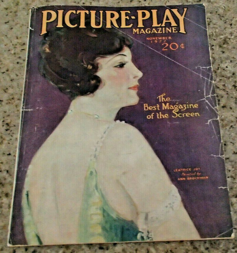 PICTURE PLAY magazine side cover November 1922