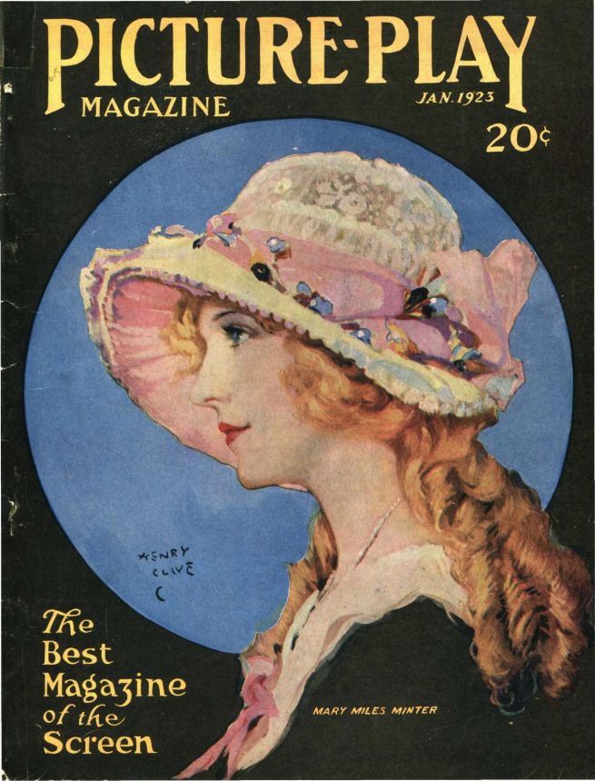 PICTURE PLAY magazine side cover January 1923