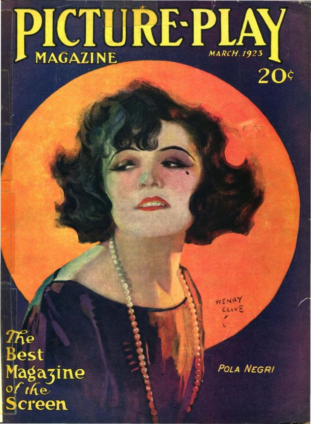PICTURE PLAY magazine side cover March 1923