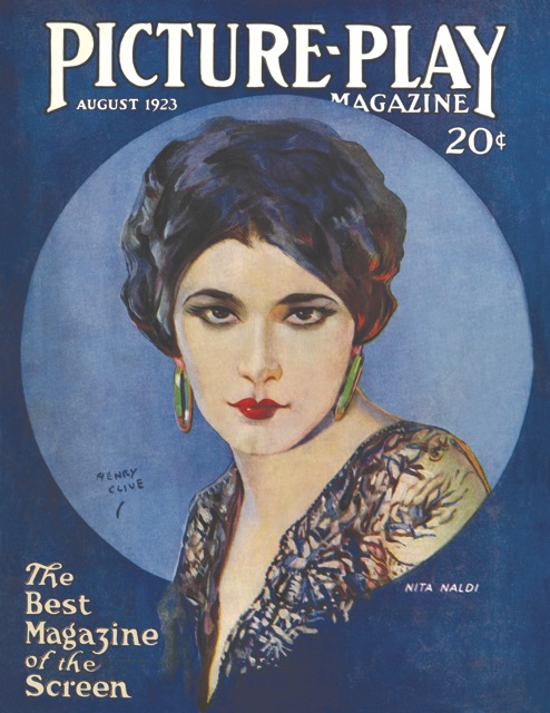 PICTURE PLAY magazine side cover August 1923