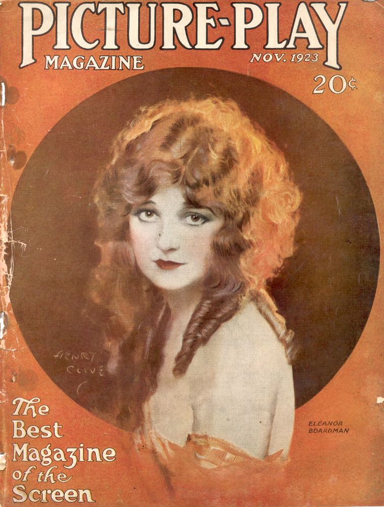 PICTURE PLAY magazine side cover November 1923