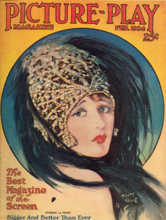 PICTURE PLAY magazine side cover February 1924