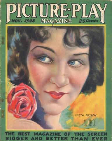 PICTURE PLAY magazine side cover November 1925