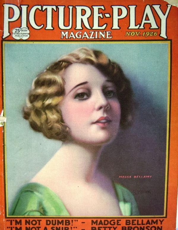 PICTURE PLAY magazine side cover November 1926