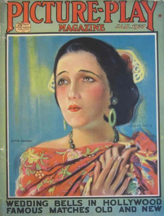 PICTURE PLAY magazine side cover January 1927