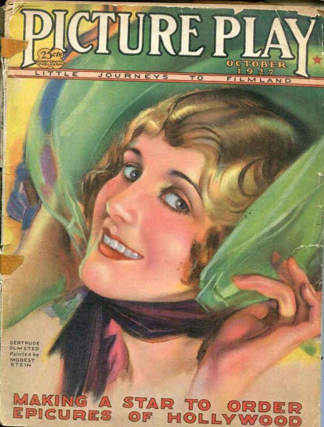 PICTURE PLAY magazine side cover October 1927